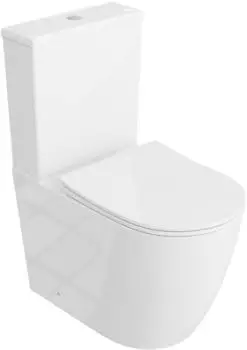 Lavita Nautilius Stand-WC Komplett-Set, spülrandlos, weiß