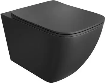 Lavita Onil Wand-WC spülrandlos mit Absenkautomatik-Sitz, schwarz matt (5900378333531)