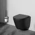 AM.PM Flash AquaSpin Wand-WC spülrandlos mit WC-Sitz Duroplast, schwarz (CNA1901PMBSC)
