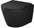 AM.PM Flash AquaSpin Wand-WC spülrandlos mit WC-Sitz Duroplast, schwarz (CNA1901PMBSC)