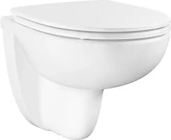 GROHE Bau Keramik Wand-WC Set Tiefsp&uuml;ler rimfree, Softclose-Sitz, wei&szlig; (112949SH00)