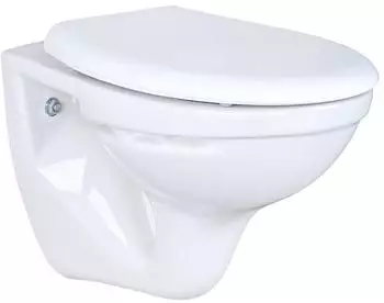 BELVIT Wand-H&auml;nge-WC Tiefsp&uuml;ler mit Softclose-Deckel, wei&szlig; (BV-HW6001+AL0303)