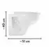 baliv Wand-WC-Komplettset mit Trockenbauvorwandelement & Softclose-Sitz (WC-7615)