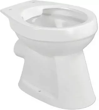 sanicomfort Rekia Stand-WC Flachspüler, spülrandlos, weiß, Abgang waagerecht (1276808)