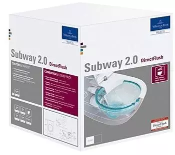 Villeroy & Boch Subway 2.0 DirectFlush Combi-Pack weiß alpin (5614R201)