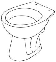 Stand-WC PARIS tief wei&szlig;