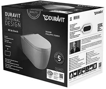 Duravit ME by Starck Wand-WC Duravit Rimless Set (45290900A1)