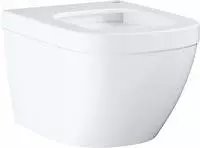 Euro Ceramic Wall-hung compact toilet Rimless