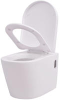 H&auml;nge-toilette Mit Einbau-sp&uuml;lkasten Keramik Wei&szlig; - Vidaxl