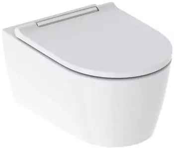 Geberit ONE Wand-WC Tiefspüler weiß chrom mit KeraTect (500.202.01.1)