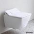 Duravit Viu Wand-Tiefspül-WC Rimless 25115900001 37x57cm, für Senso, mit Durafix