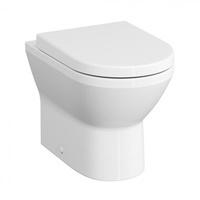 Vitra Integra Stand-WC VitrA Flush 2.0, back to wall, Tiefspüler ohne Spülrand Integra B: 35,5 T: 54 cm weiß 7059B003-0075