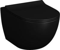Vitra Sento Wand-WC VitrAflush 2.0 Schwarz Matt, 7748B083-0101 7748B083-0101