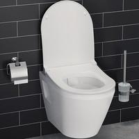 Vitra Integra Wand-Tiefspül-WC VitrAflush 2.0 L: 54 B: 35,5 cm weiß, mit VitrAclean 7062B403-0075