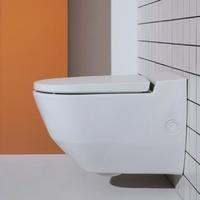 Laufen Cleanet Navia Dusch-WC Komplettanlage L: 58 B: 37 cm, mit seitlicher Öffnung weiß matt H8206017577171
