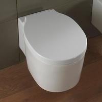 Scarabeo Bucket Wand-Tiefspül-WC L: 53,5 B: 36 cm, ohne Spülrand weiß, mit BIO System Beschichtung 8812CLBK