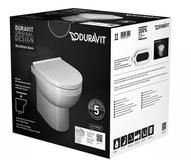 Duravit DuraStyle Basic Stand-WC Rimless&reg; Set 418409, Abgang waagrecht, f&uuml;r