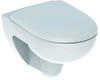 Wand-Tiefspül-WC Set mit WC-Sitz „Renova“ 37 × 40,5 × 54 cm, ohne Spülrand,