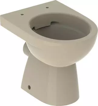 Geberit Renova Stand-Tiefspül-WC 500798001 Abgang horizontal, teilgeschlossene Form, Rimfree, bahamabeige