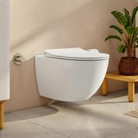 Vitra Aquacare Sento Wand-Tiefspül-WC-Set mit Bidetfunktion, mit WC-Sitz, 7748B003-6202