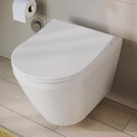 Vitra Aquacare Integra Wand-Tiefspül-WC-Set mit Bidetfunktion, mit WC-Sitz, 7041B003-6200