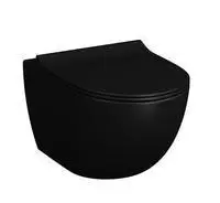 Vitra Sento Wand-WC VitrAflush 2.0 Schwarz Matt, 7748B483-0101 7748B483-0101