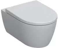 Geberit iCon Set Wand-WC Tiefsp&uuml;ler, geschlossene Form, Rimfree, mit WC-Sitz,