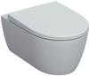 Wand-Tiefspül-WC Set mit WC-Sitz „iCon“ geschlossene Form 36 × 37,5 × 53 cm,