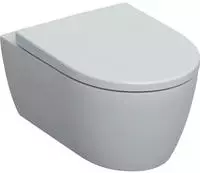Geberit iCon Set Wand-WC Tiefsp&uuml;ler, geschlossene Form, Rimfree, mit WC-Sitz,