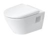 Duravit D-Neo Wand WC, Tiefspüler, spülrandlos, 370x540 mm, 257809, Farbe: Weiß mit HygieneGlaze - 2578092000