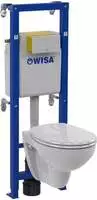 Wisa Wand-wc Komplett-set Xt No.1 Inkl. Vorwandelement Wandtiefsp&uuml;l-wc Toilette