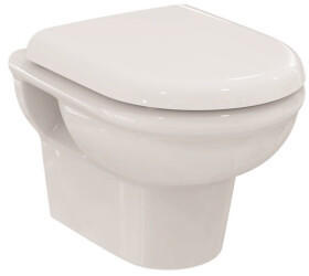 Ideal Standard Wand-WC-Kombipaket Exacto ohne Spülrand mit Softclosing 355x480x350mm weiß (R002601)