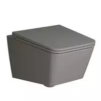 VitrA Equal Tiefsp&uuml;ler-Wand-WC VitrA Flush 2.0 V-Fit ohne Sp&uuml;lrand Steingrau