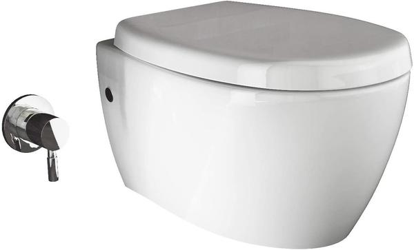 Aqua Bagno Tiefspül-WC Aqua Bagno Taharet WC inkl. Softclose WC-Sitz
