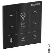 Geberit AquaClean Wandbedienpanel 147041SJ1 zur AP-Montage, Oberfläche Glas/Farbe schwarz