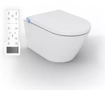 Bernstein Dusch-WC Pro+ 1102 59,3 x 38,4 cm Komplettanlage weiß