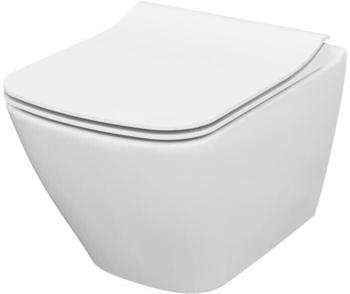 Cersanit City Square Wand-Tiefspül-WC mit WC-Sitz weiß (SZCZ1002353121)