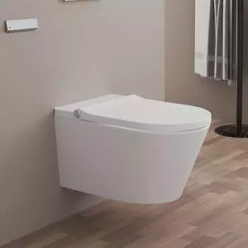 Kronenbach Tube inkl. WC-Sitz weiß (KB15104TU) – Kronenbach Tube mit Dusch-Funktion und Soft-Close-Sitz