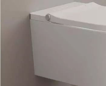 Kronenbach Tube inkl. WC-Sitz weiß (KB15104TU) – Hygienische Wasserreinigung für erhöhten Komfort