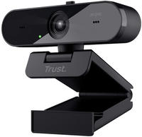Trust TW-250 QHD Webcam 2560 x 1440 Pixel Standfu&szlig;, Klemm-Halterung