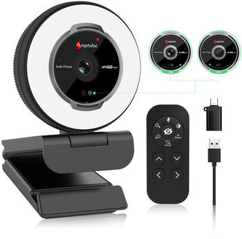 Angetube Webcam with ring light 862pro