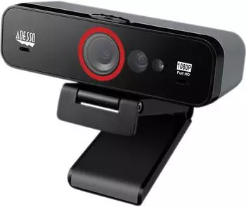 Adesso CyberTrack F1 Full-HD-Webcam 1080p, Windows Hello (CyberTrack F1)