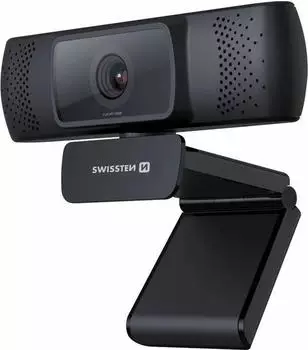 Swissten Webcam Full HD 1080p 30fps Autofokus Omnidirektionalmikrofon (SW-WEB-CAM)