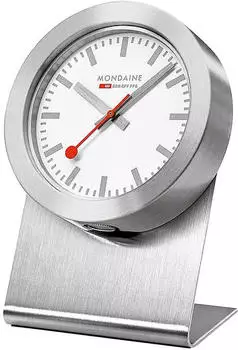 Mondaine Tischuhr silber