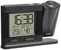 TFA Dostmann 60.5017.01 Funk Wecker Schwarz Alarmzeiten 1 (60.5017.01)