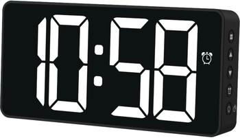Hama Digitaler Wecker Bali schwarz mit Thermometer, Datumsanzeige, Nachtmodus (00185896)