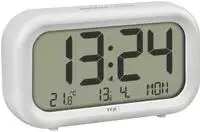 Tfa Dostmann 60.2052.02 Quarz Wecker Wei&szlig; Alarmzeiten 2 Gro&szlig;es Display, Extra