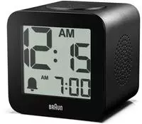 Braun BC 25 BP schwarz Quarzwecker mit Sprachausgabe (67711)