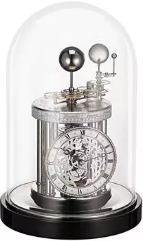 Hermle Tischuhr 22836, chrom/schwarz (22836-742987)