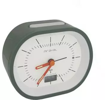 Miraval Funkwecker analog mit Datumsanzeige, Temperatur, geräuschlos (4-MV1021-2)